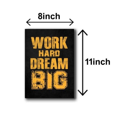 Set of 6 Motivational Wall Frames – Inspirational Quote Art
