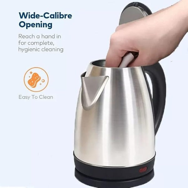 2.0L Electric Kettle – Stainless Steel, Auto Shut-Off, LED Display, 1000W